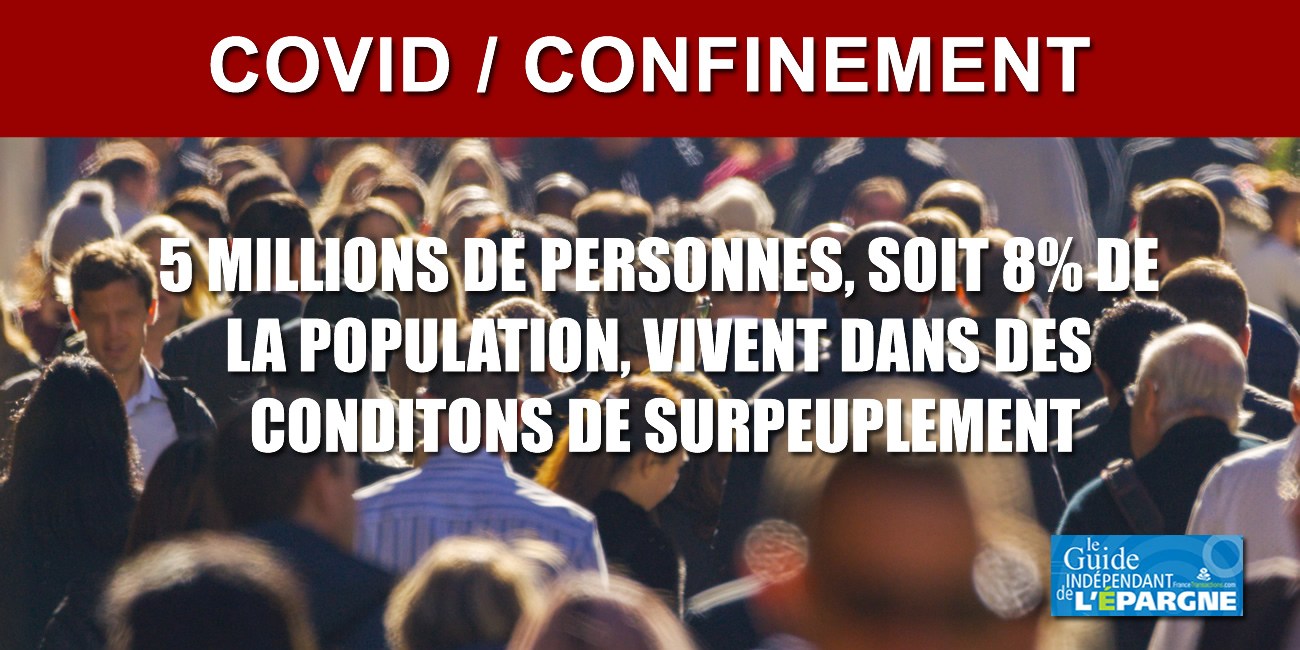COVID / 8% des Français vivent dans des conditions de surpeuplement