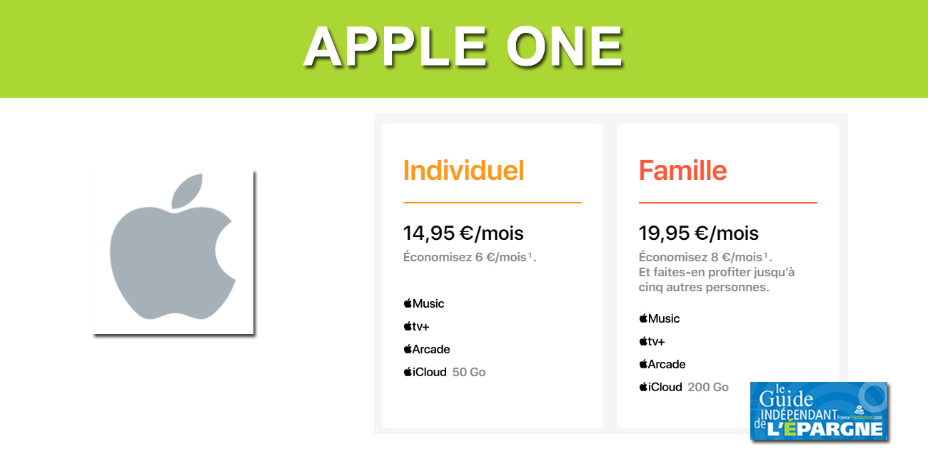 Apple One : que vaut le nouvel abonnement à 14.95€ / mois ? L'option famille bien plus intéressante !