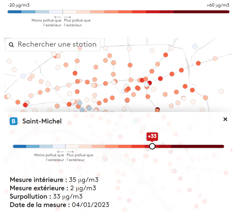 Métro parisien / RER : les stations les plus polluées, La Défense (RER A) loin devant...