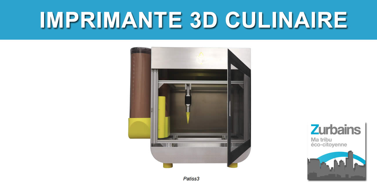 La première imprimante 3D culinaire capable d'imprimer en volume sans adjonction d'additifs, bon appétit !