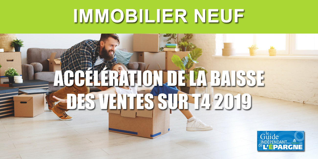 Immobilier dans le neuf : les ventes d'appartements en forte baisse (-3.30%) en 2019