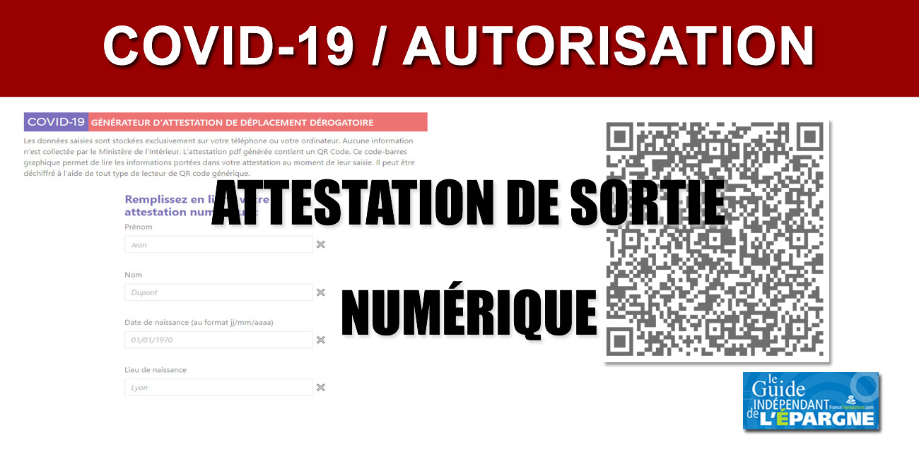 COVID-19 : le générateur d'attestation numérique de déplacement est en ligne