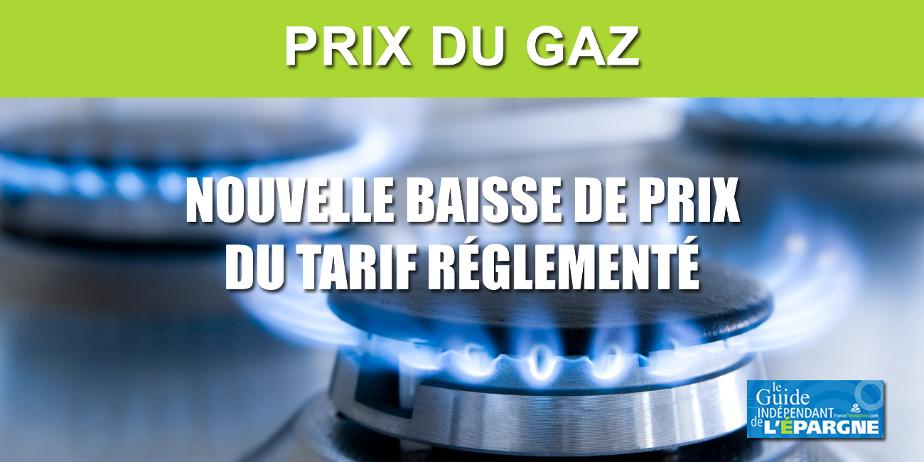 Prix du Gaz de nouveau en baisse de (-1.30%) à partir du 1er mai 2020
