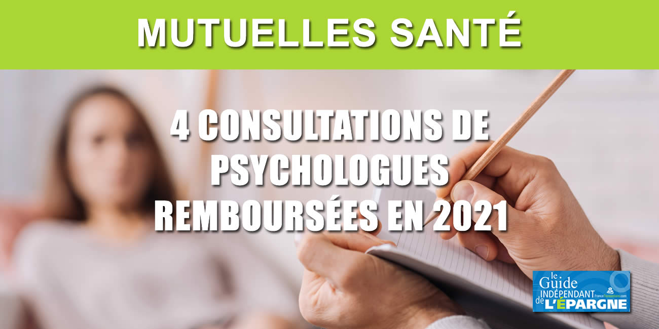Assurance santé : votre mutuelle vous rembourse jusqu'à 4 consultations de psychologues en 2021