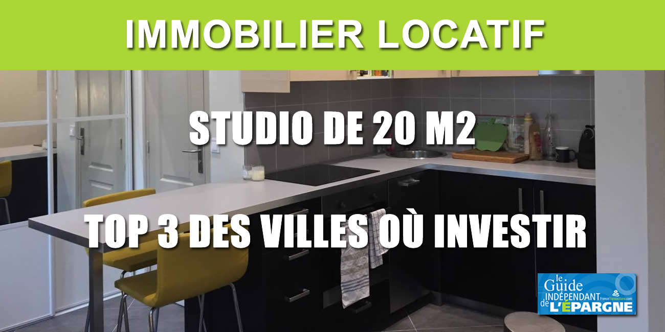 Investissement immobilier locatif : dans quelle ville investir dans un studio de 20 m2 autofinancé sur 20 ans ?