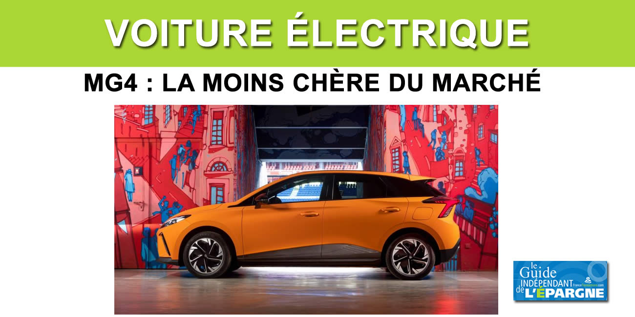 MG4 : la voiture électrique la moins chère du marché, un prix réduit de 20% !